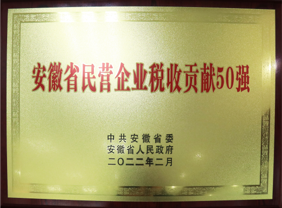 理士蓄電池入選“安徽省民營(yíng)企業(yè)稅收貢獻(xiàn)50強(qiáng)”